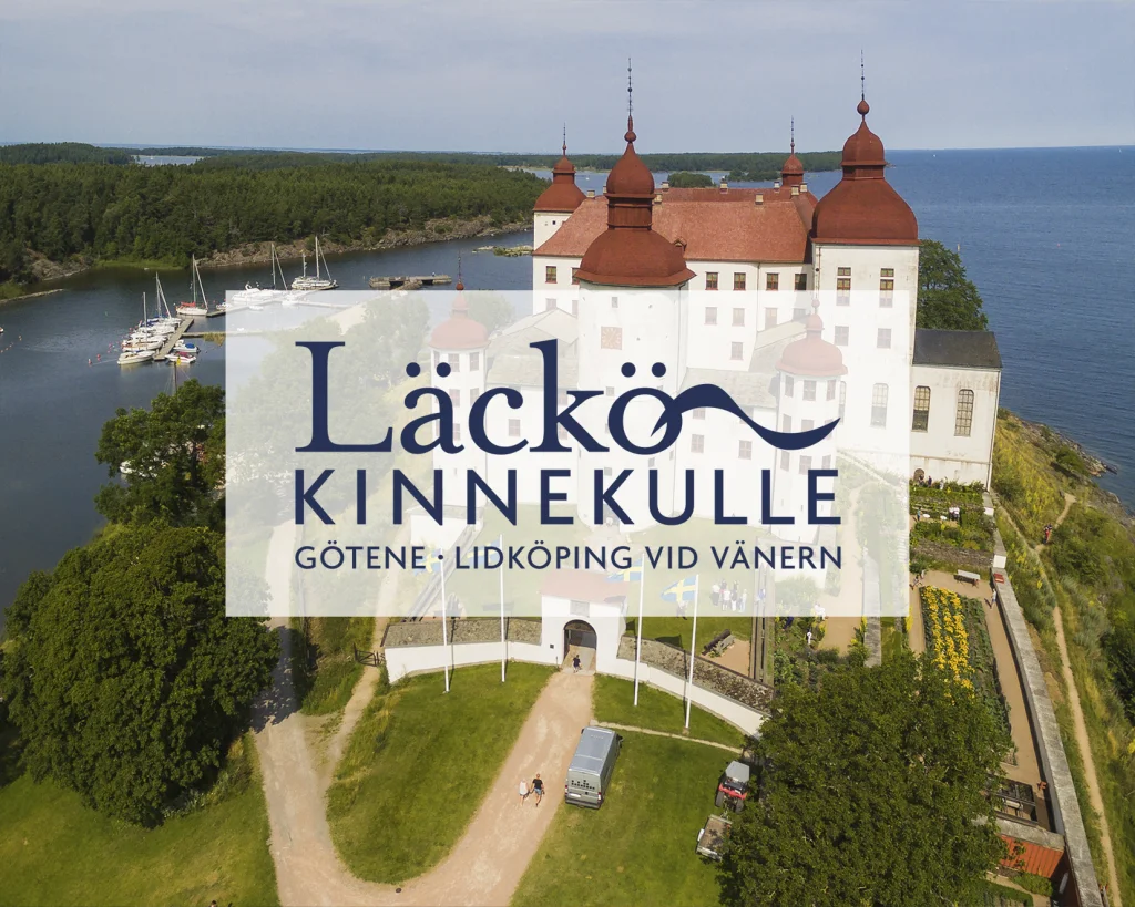 Slott med logo Läckö